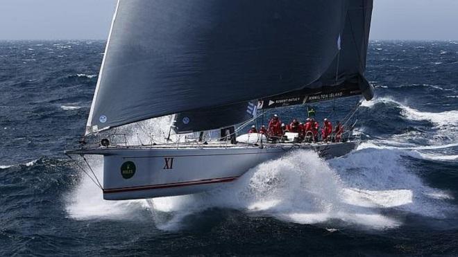 Surfing to Hobart: Wild Oats XI reached more than 30 knots off Tasmania’s east coast during the Rolex Sydney Hobart Race 2013 © Brett Costello/News Ltd http://www.news.com.au